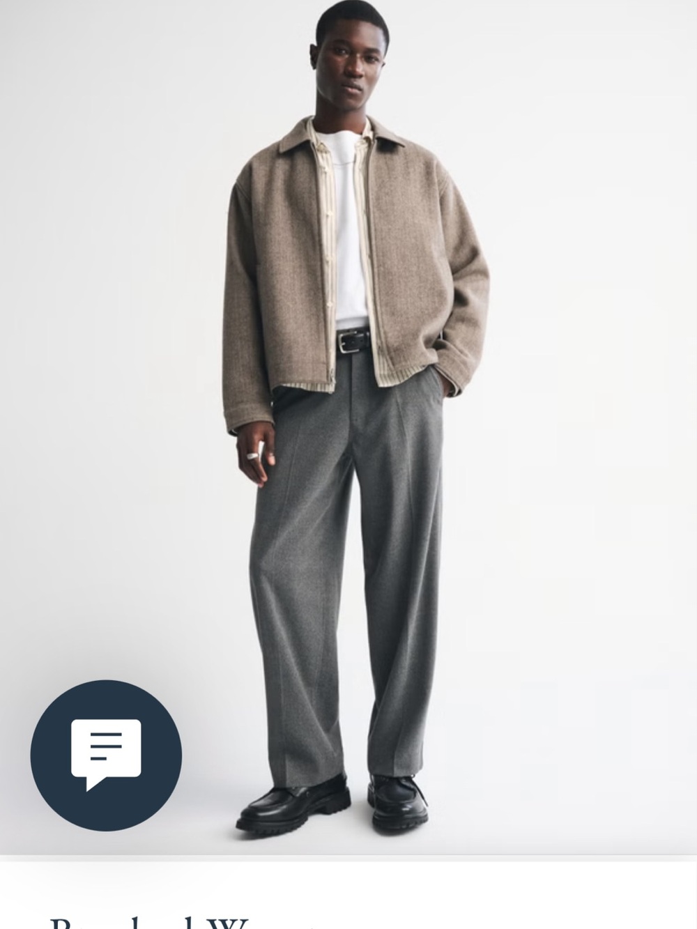 Abercrombie baggy trousers never worn, new condition, sold out size online.